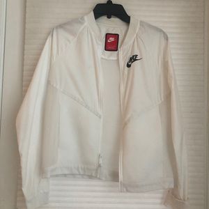 NIKE white windbreaker jacket